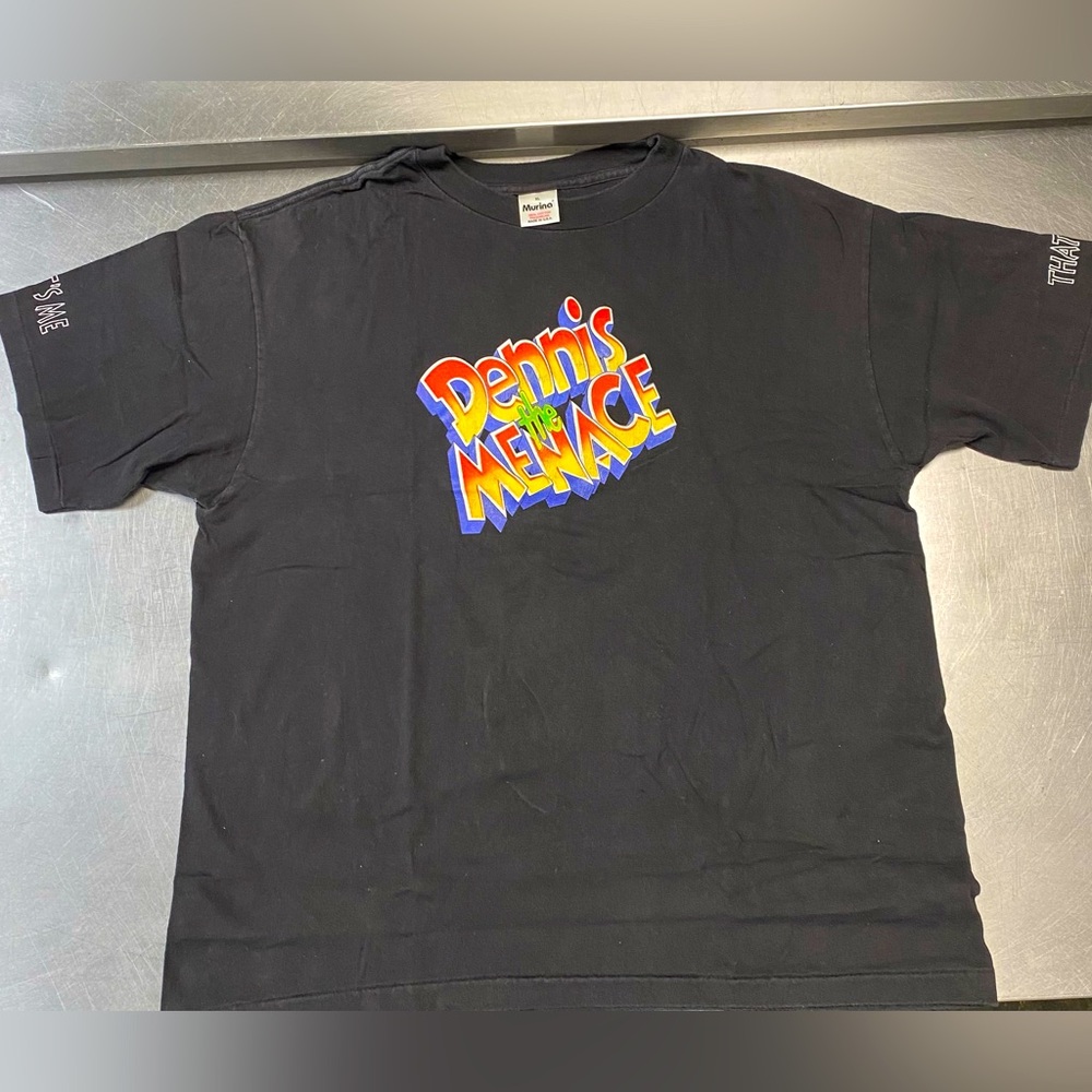 Dennis The Menace 1993 Vintage Movie Promo French Logo Rare USA T-Shirt Men’s XL